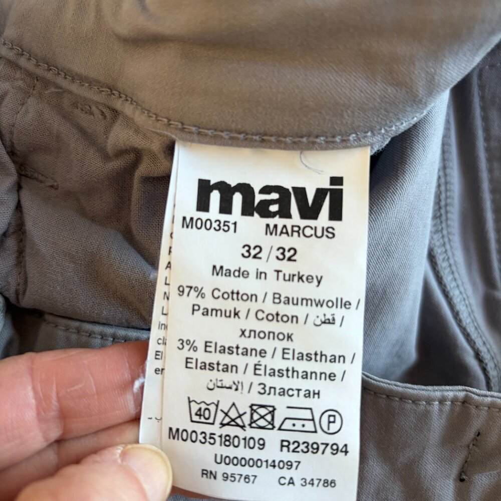 Mavi grey pants 32X30 slim straight leg stretch cotton - Picture 10 of 10